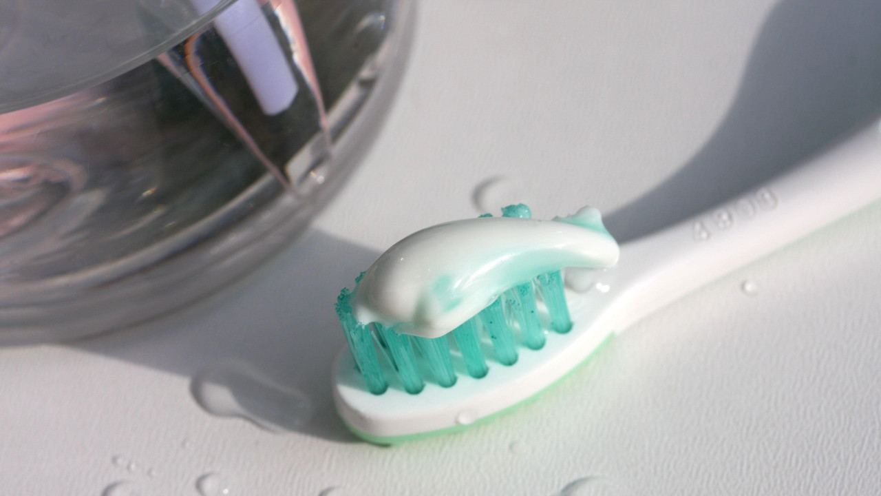 zubi, četkica za zube, pasta za zube