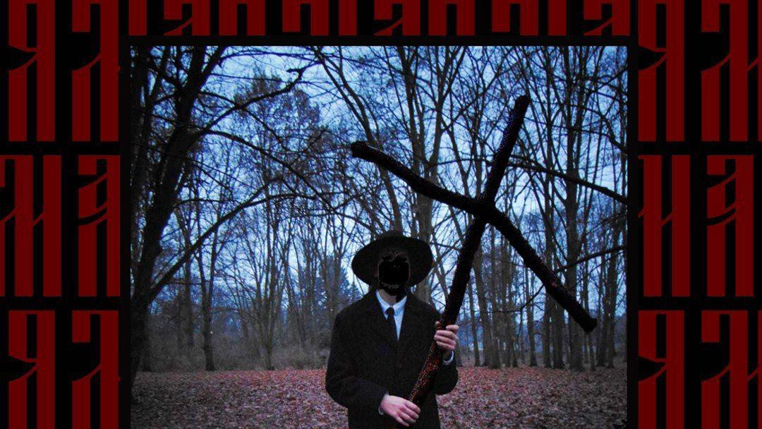 Jedna od mnogobrojnih ilustracija grupe na kojoj su hrišćanski simboli