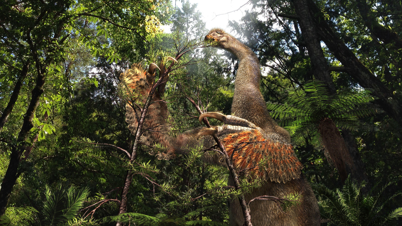 Ilustracija dinosaurusa duonychus tsogtbaatari