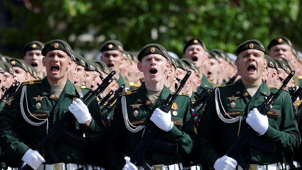 Vojnici na paradi u Moskvi