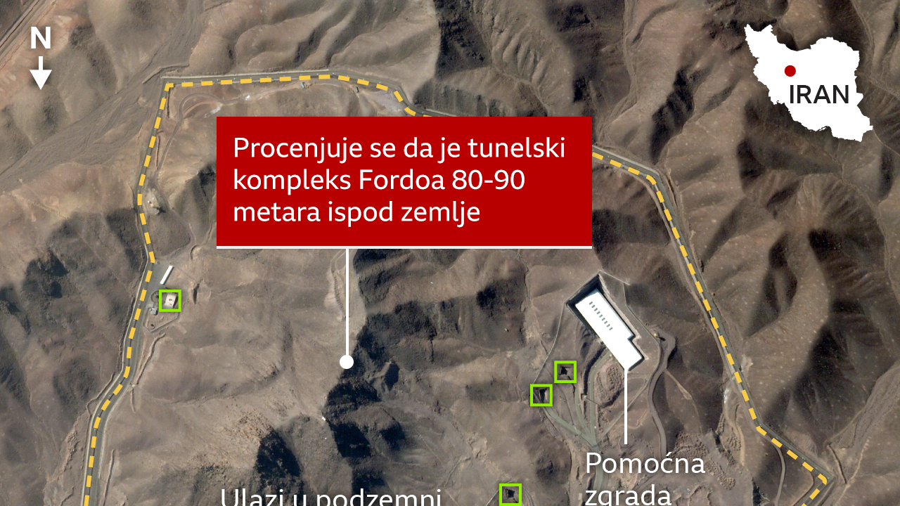 Mapa postrojenja u Natanzu