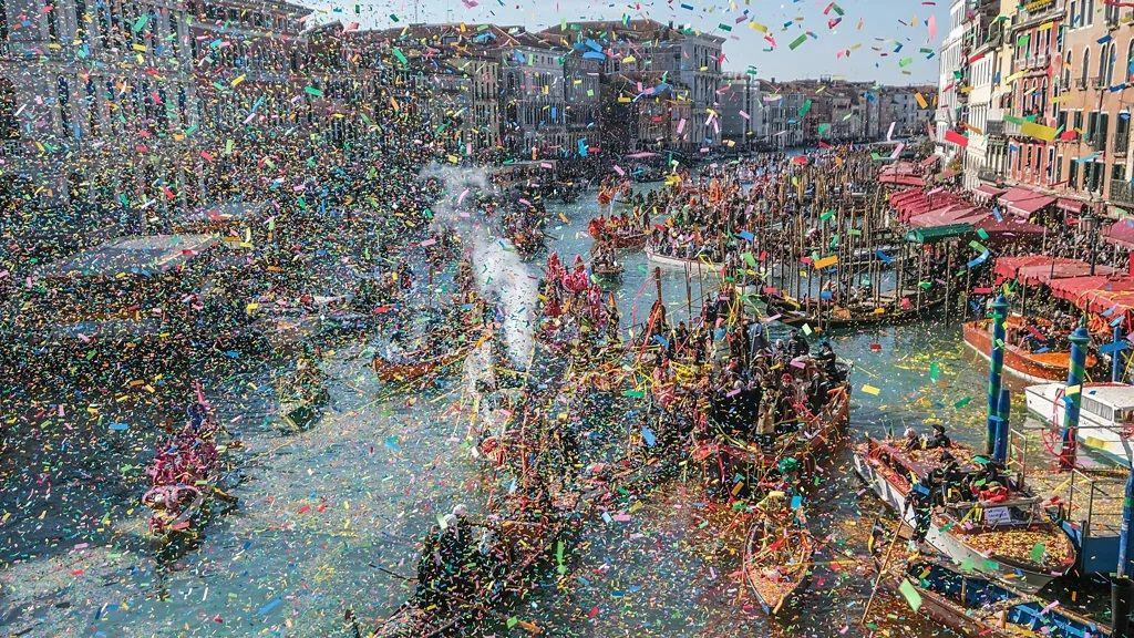 venecija, karneval brodova u veneciji, veliki kanal u veneciji