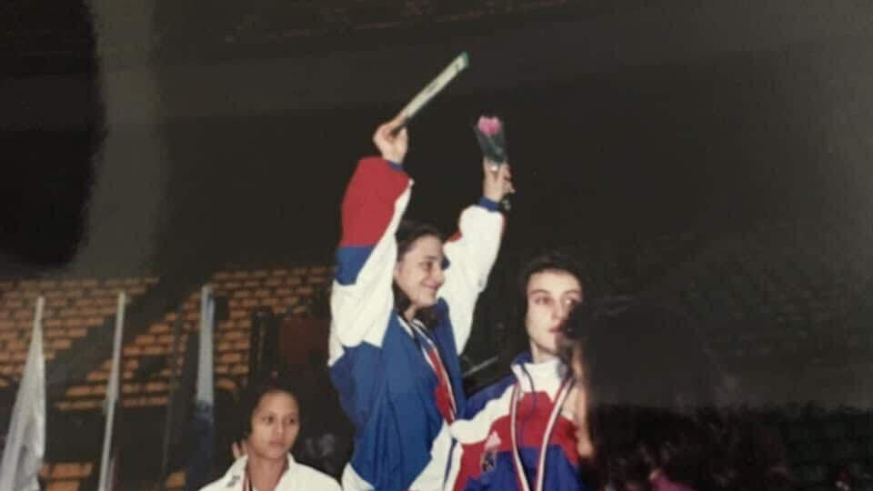 Vulf Saba na pobedničkom postolju