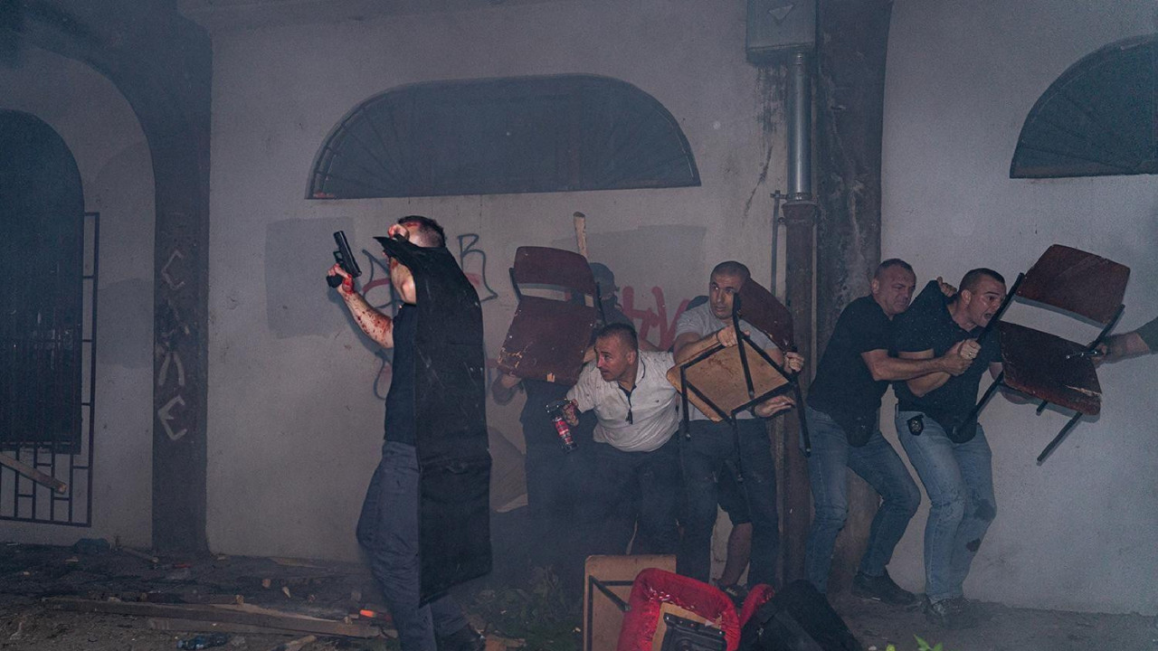 pripadnici Kobri tokom nasilnih antivladinih demonstracija u Novom Sadu