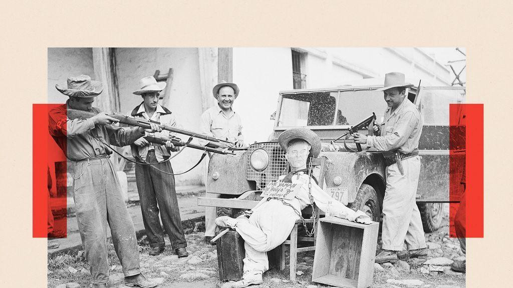 crno-bela fotografija bivšeg predsednika Gvatemale Jakobo Arbenz