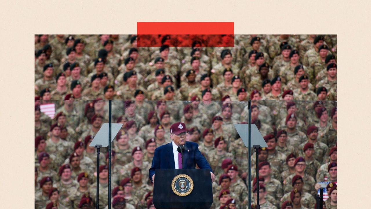 Donald Tramp se obraća vojnicima 