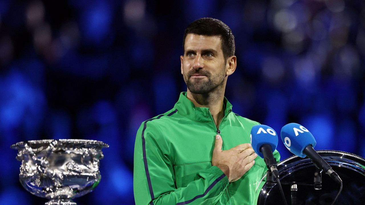 đoković se obraća posle finala Australijan opena 2026.