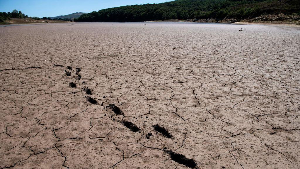 suva ispucala zemlja na mestu gde je nekada bila voda u Španiji 